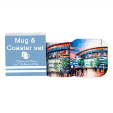 Mug and a coaster gift set - C'Mon You Blues