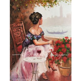 The Girl On The Balcony - Venice